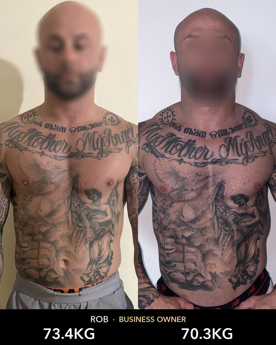 Rob, business owner, before and after